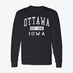 Ottawa Iowa Classic Established Classic Long Sleeve T-Shirt