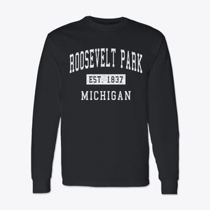 Roosevelt Park Michigan Classic Established Classic Long Sleeve T-Shirt