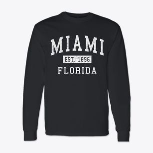 Miami Florida Classic Established Classic Long Sleeve T-Shirt