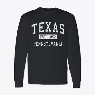 Texas Pennsylvania Classic Established Classic Long Sleeve T-Shirt