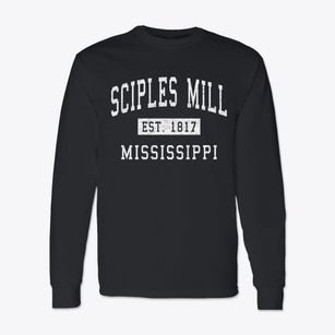 Sciples Mill Mississippi Classic Established Classic Long Sleeve T-Shirt