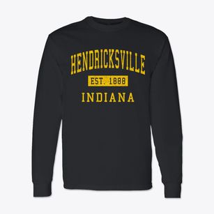 Hendricksville Indiana Classic Established Classic Long Sleeve T-Shirt