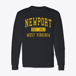 Newport West Virginia Classic Established Classic Long Sleeve T-Shirt