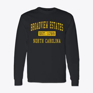 Broadview Estates North Carolina Classic Established Classic Long Sleeve T-Shirt