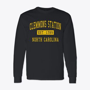 Clemmons Station North Carolina Classic Established Classic Long Sleeve T-Shirt