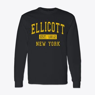 Ellicott New York Classic Established Classic Long Sleeve T-Shirt