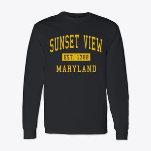 Sunset View Maryland Classic Established Classic Long Sleeve T-Shirt