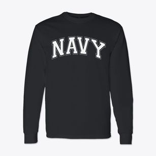 Navy Elementary School Varsity Arch Classic Long Sleeve T-Shirt