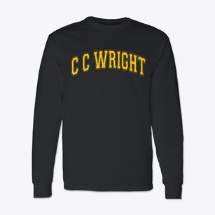 C C Wright Elementary School Varsity Arch Classic Long Sleeve T-Shirt