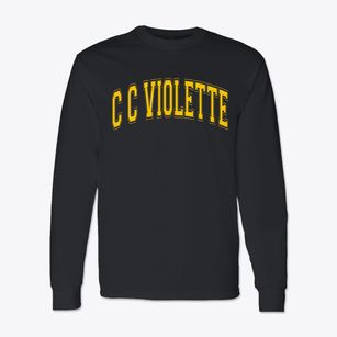 C C Violette Elementary School Varsity Arch Classic Long Sleeve T-Shirt