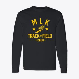 M L King School In Westwood Track and Field Classic Long Sleeve T-Shirt