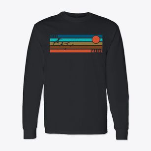 Otis Maine Blissful Sunset Classic Long Sleeve T-Shirt