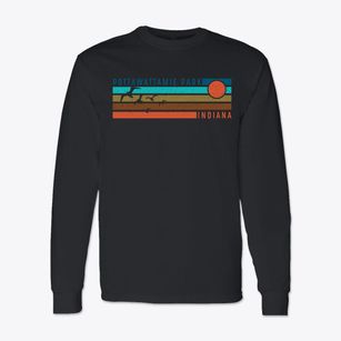 Pottawattamie Park Indiana Blissful Sunset Classic Long Sleeve T-Shirt