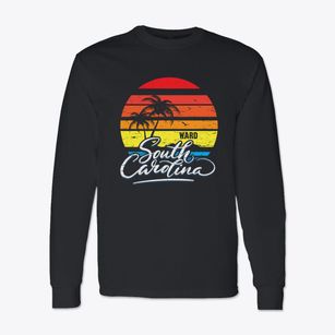 Ward South Carolina Palm Tree Sunset Classic Long Sleeve T-Shirt