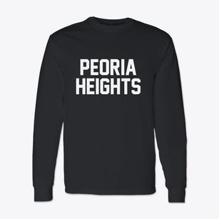 Peoria Heights Illinois Classic Block Classic Long Sleeve T-Shirt