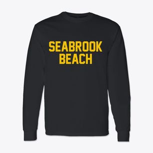 Seabrook Beach New Hampshire Classic Block Classic Long Sleeve T-Shirt