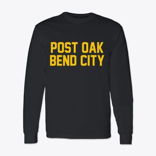 Post Oak Bend City Texas Classic Block Classic Long Sleeve T-Shirt
