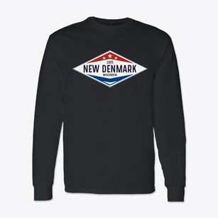 New Denmark Wisconsin Diamond Star Classic Long Sleeve T-Shirt