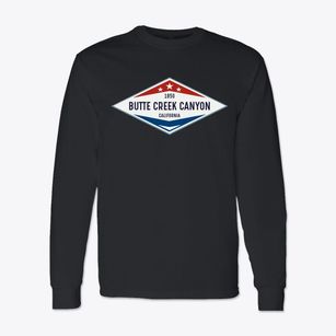 Butte Creek Canyon California Diamond Star Classic Long Sleeve T-Shirt