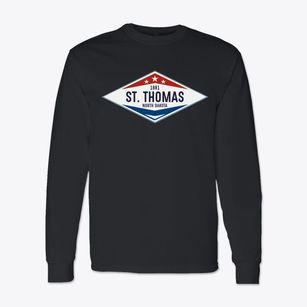 St. Thomas North Dakota Diamond Star Classic Long Sleeve T-Shirt