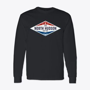 North Hudson New York Diamond Star Classic Long Sleeve T-Shirt