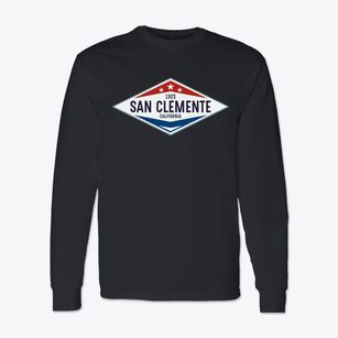 San Clemente California Diamond Star Classic Long Sleeve T-Shirt