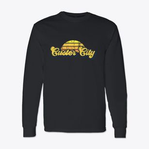 Custer City Oklahoma Sublime Sunset Classic Long Sleeve T-Shirt