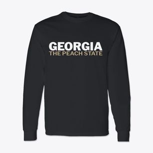  Georgia White and Gold Classic Long Sleeve T-Shirt