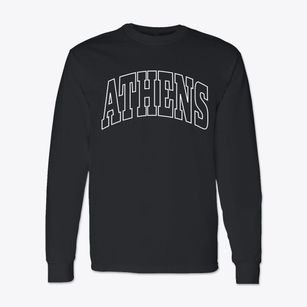 Athens New York Trendy Block Classic Long Sleeve T-Shirt