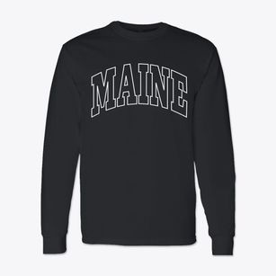 Maine Wisconsin Trendy Block Classic Long Sleeve T-Shirt