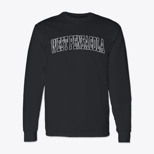 West Pensacola Florida Trendy Block Classic Long Sleeve T-Shirt