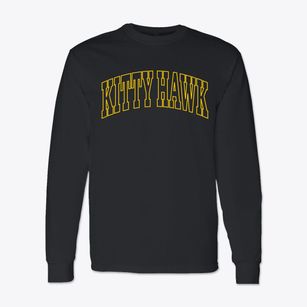 Kitty Hawk North Carolina Trendy Block Classic Long Sleeve T-Shirt