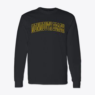 Monmouth Beach New Jersey Trendy Block Classic Long Sleeve T-Shirt
