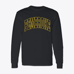 Pembroke North Carolina Trendy Block Classic Long Sleeve T-Shirt