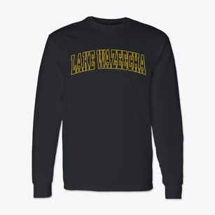 Lake Wazeecha Wisconsin Trendy Block Classic Long Sleeve T-Shirt