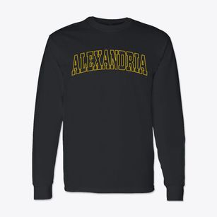 Alexandria Virginia Trendy Block Classic Long Sleeve T-Shirt
