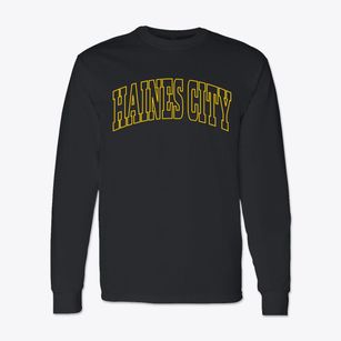 Haines City Florida Trendy Block Classic Long Sleeve T-Shirt