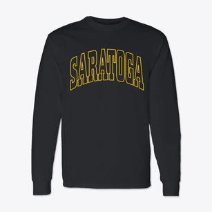 Saratoga North Carolina Trendy Block Classic Long Sleeve T-Shirt