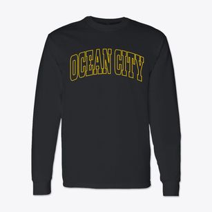 Ocean City Washington Trendy Block Classic Long Sleeve T-Shirt