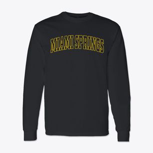 Miami Springs Florida Trendy Block Classic Long Sleeve T-Shirt