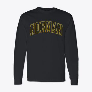 Norman North Carolina Trendy Block Classic Long Sleeve T-Shirt