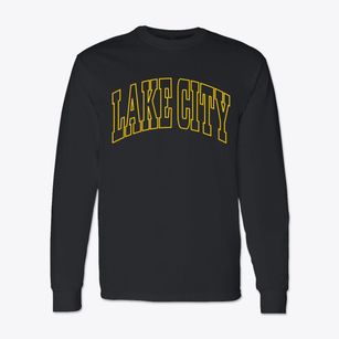 Lake City South Dakota Trendy Block Classic Long Sleeve T-Shirt