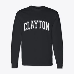 Clayton North Carolina Varsity Classic Long Sleeve T-Shirt