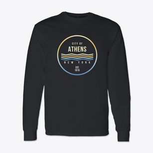 Athens New York Color Fade Classic Long Sleeve T-Shirt