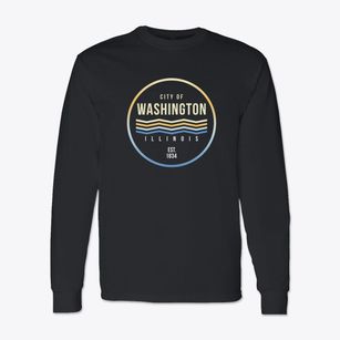 Washington Illinois Color Fade Classic Long Sleeve T-Shirt