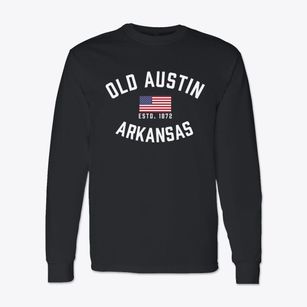 Old Austin Arkansas Patriot Classic Long Sleeve T-Shirt