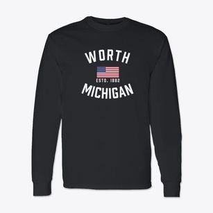Worth Michigan Patriot Classic Long Sleeve T-Shirt