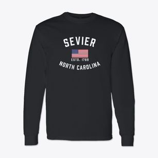 Sevier North Carolina Patriot Classic Long Sleeve T-Shirt