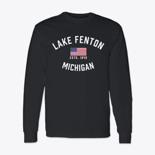 Lake Fenton Michigan Patriot Classic Long Sleeve T-Shirt