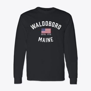 Waldoboro Maine Patriot Classic Long Sleeve T-Shirt